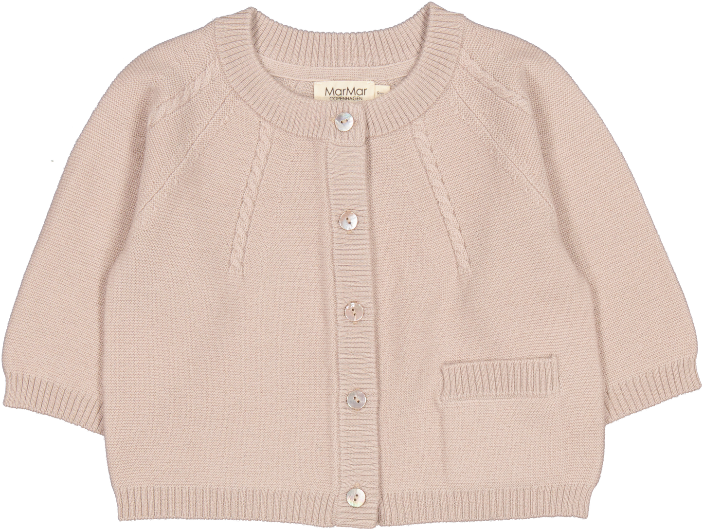 MarMar Taki Merino Cardigan - Cream Taupe