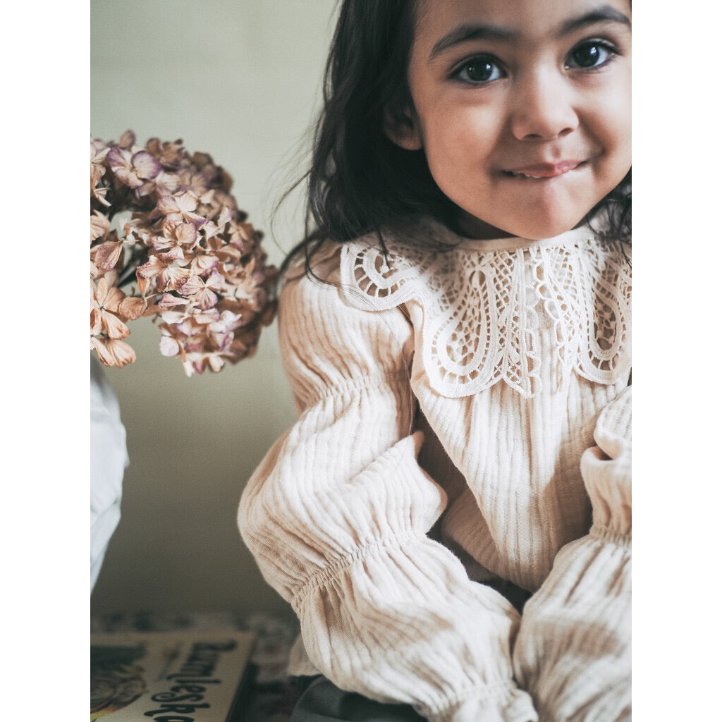 Fliink Suma Bluse LS - Sandshell