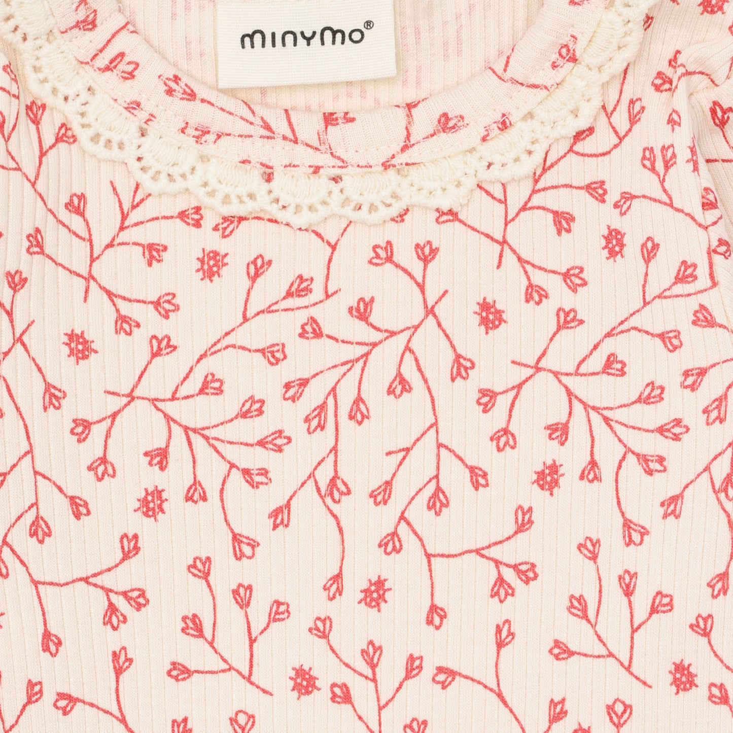 Minymo rib Body LS - White Swan