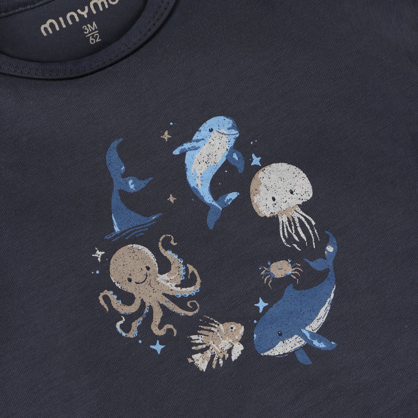 Minymo T-shirt SS - Odyssey Gray
