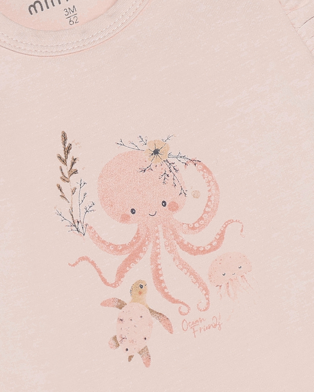 Minymo T-shirt SS - Peach Blush