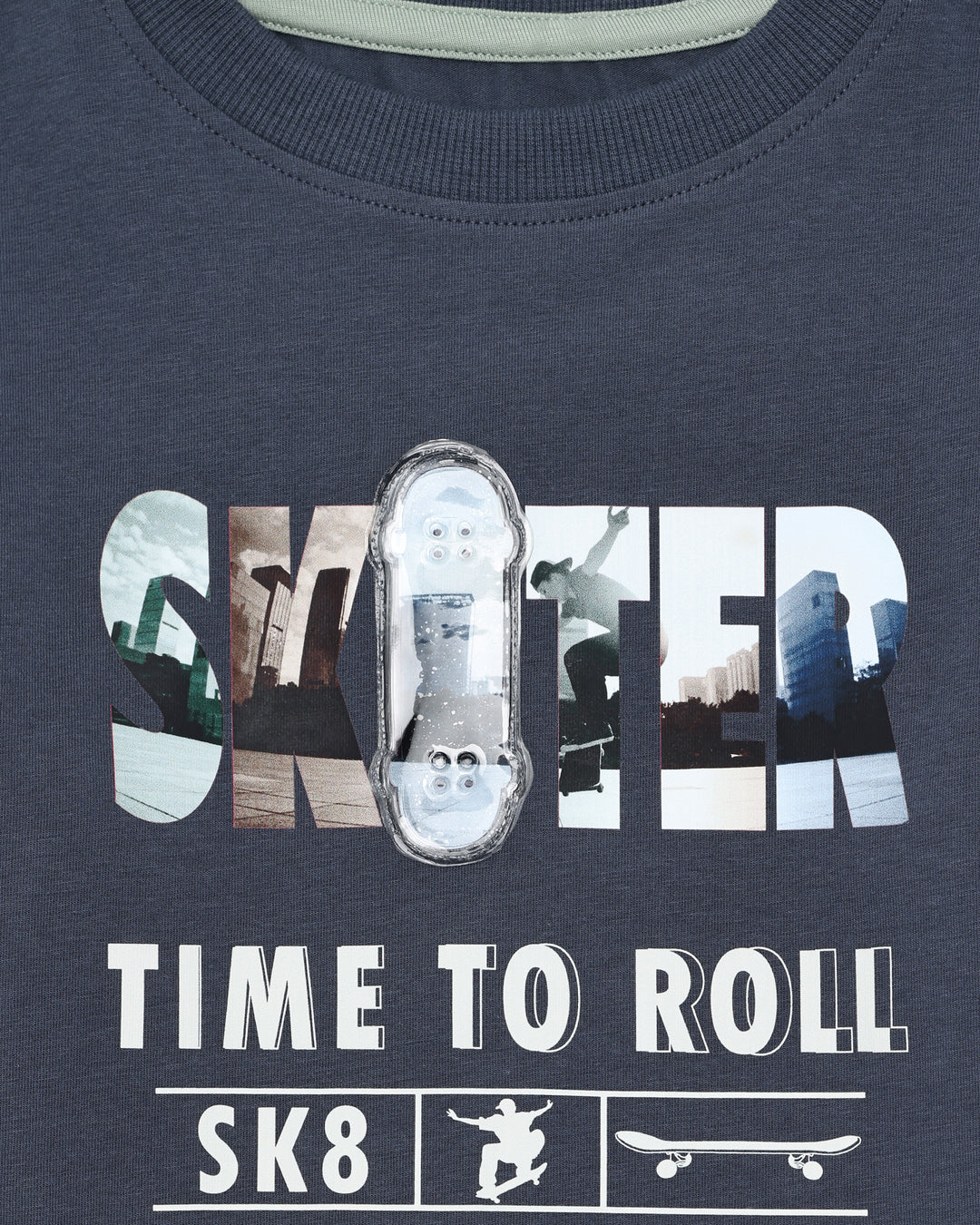 Minymo T-shirt LS - Odyssey Gray
