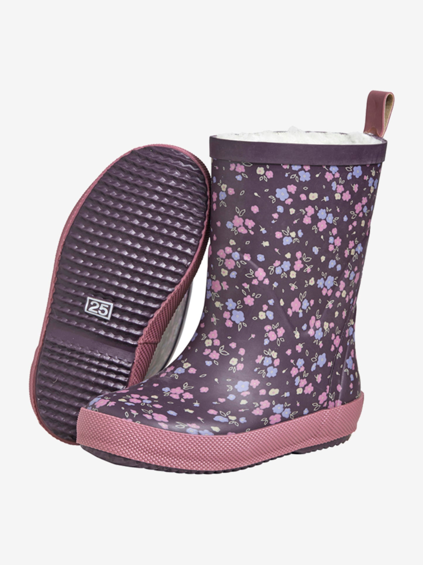 Celavi gummistøvler med foer - Plum Perfect