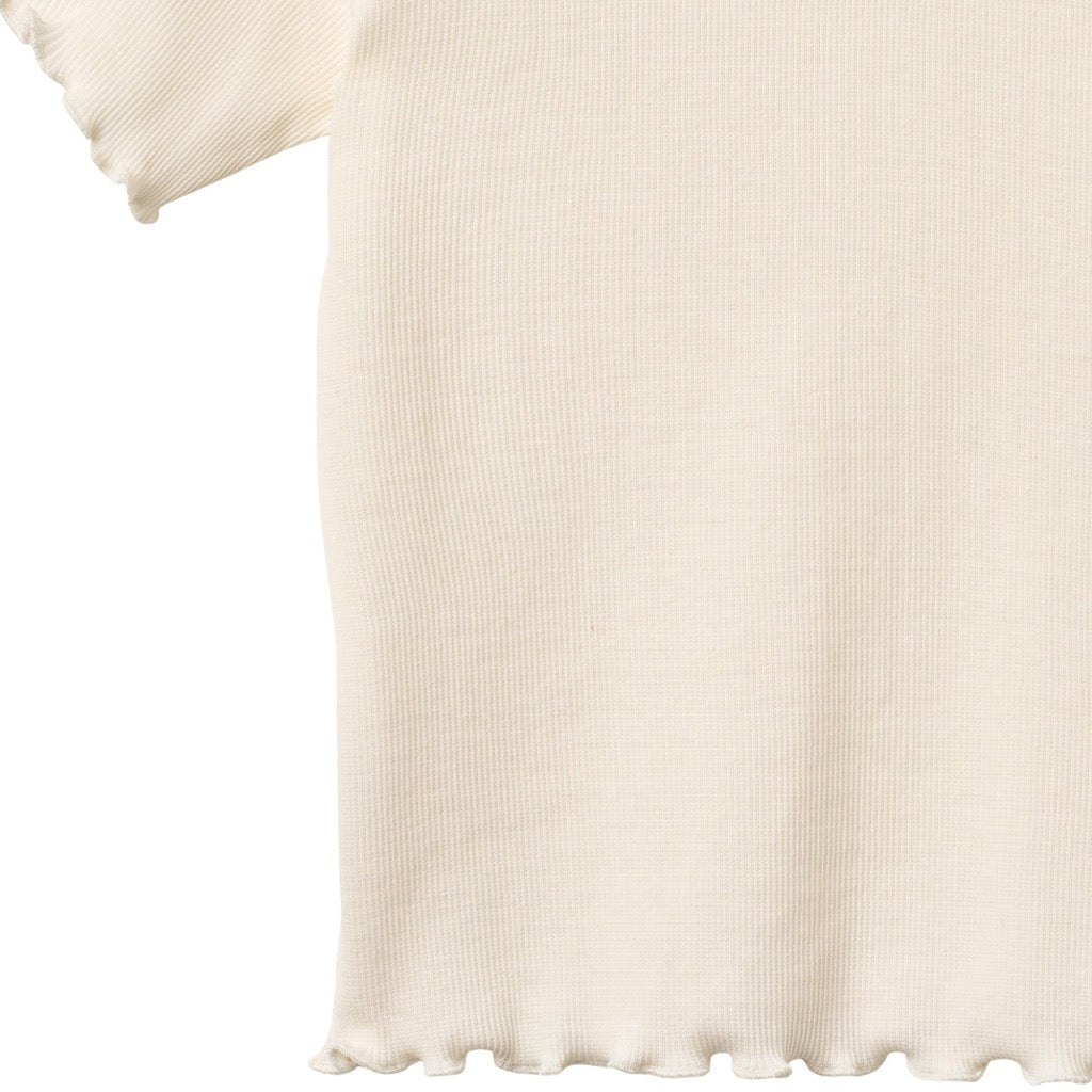 Wheat Rib Alicia T-shirt S/S - Ivory