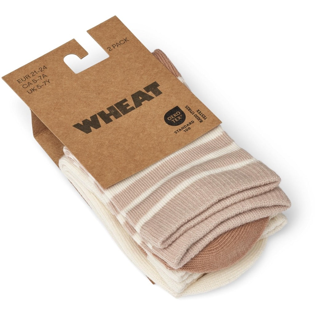 Wheat Jamie 2 pak Strømper - Sand