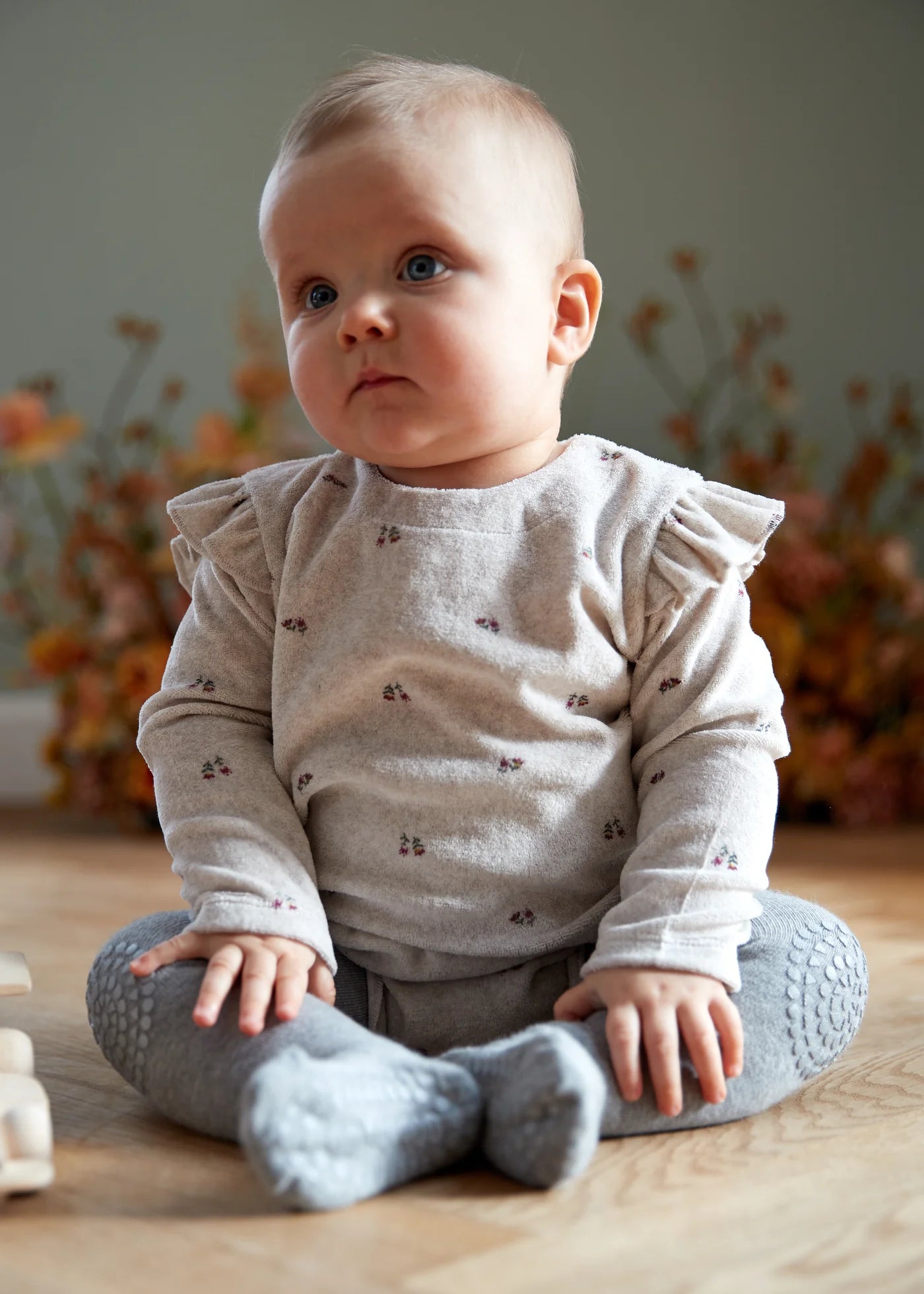 GoBabyGo Strømpebukser - Grey Melange