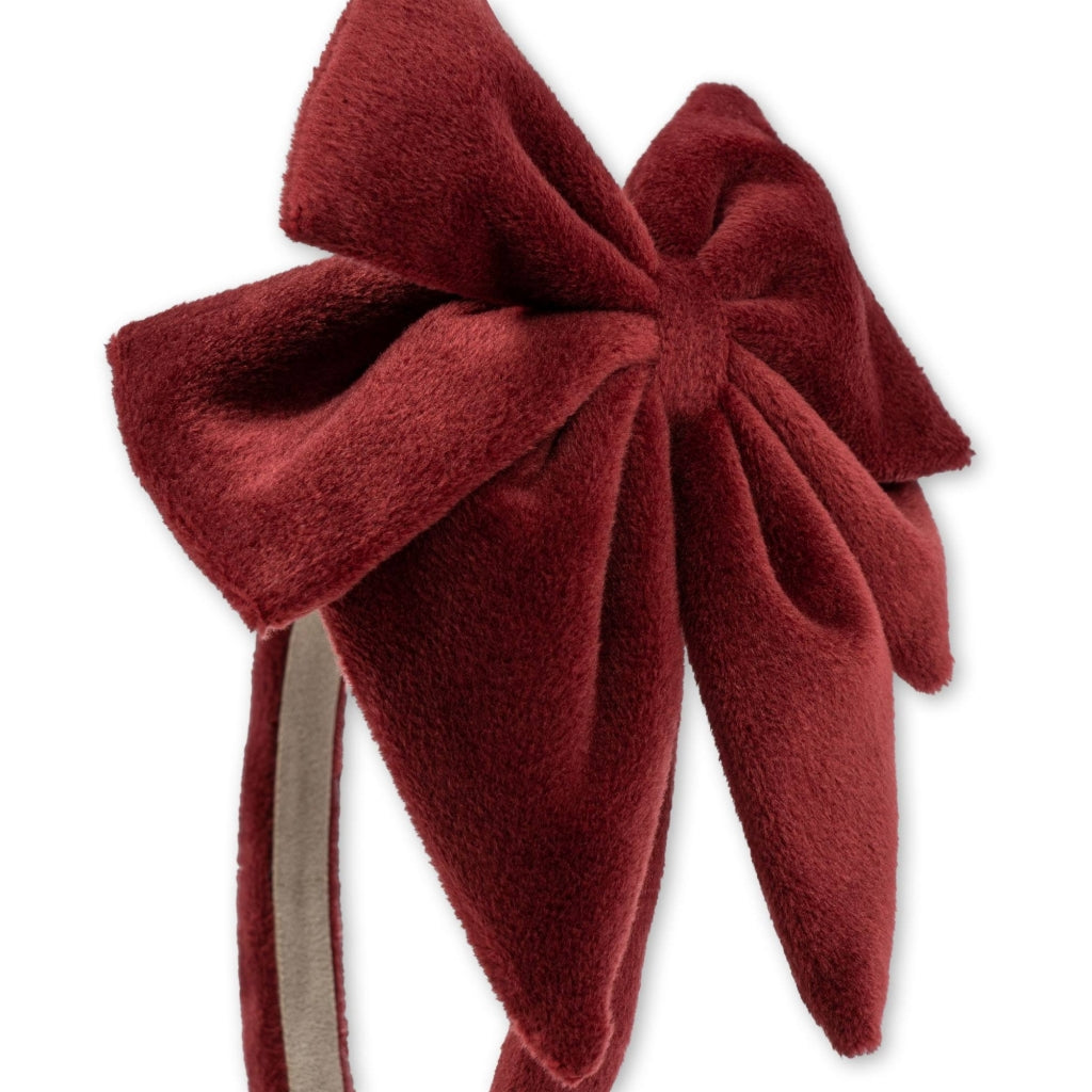Konges Sløjd VELVET Jule pandebånd - Jolly Red