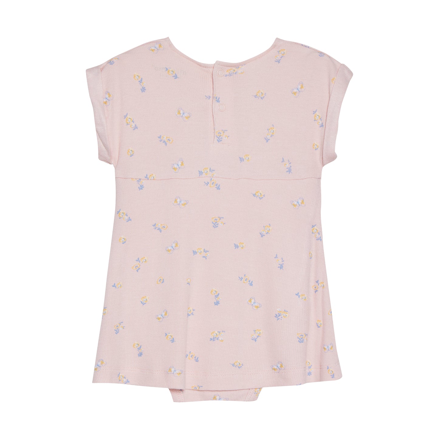 Minymo Rib Bamboo kjole SS - Peach Whip