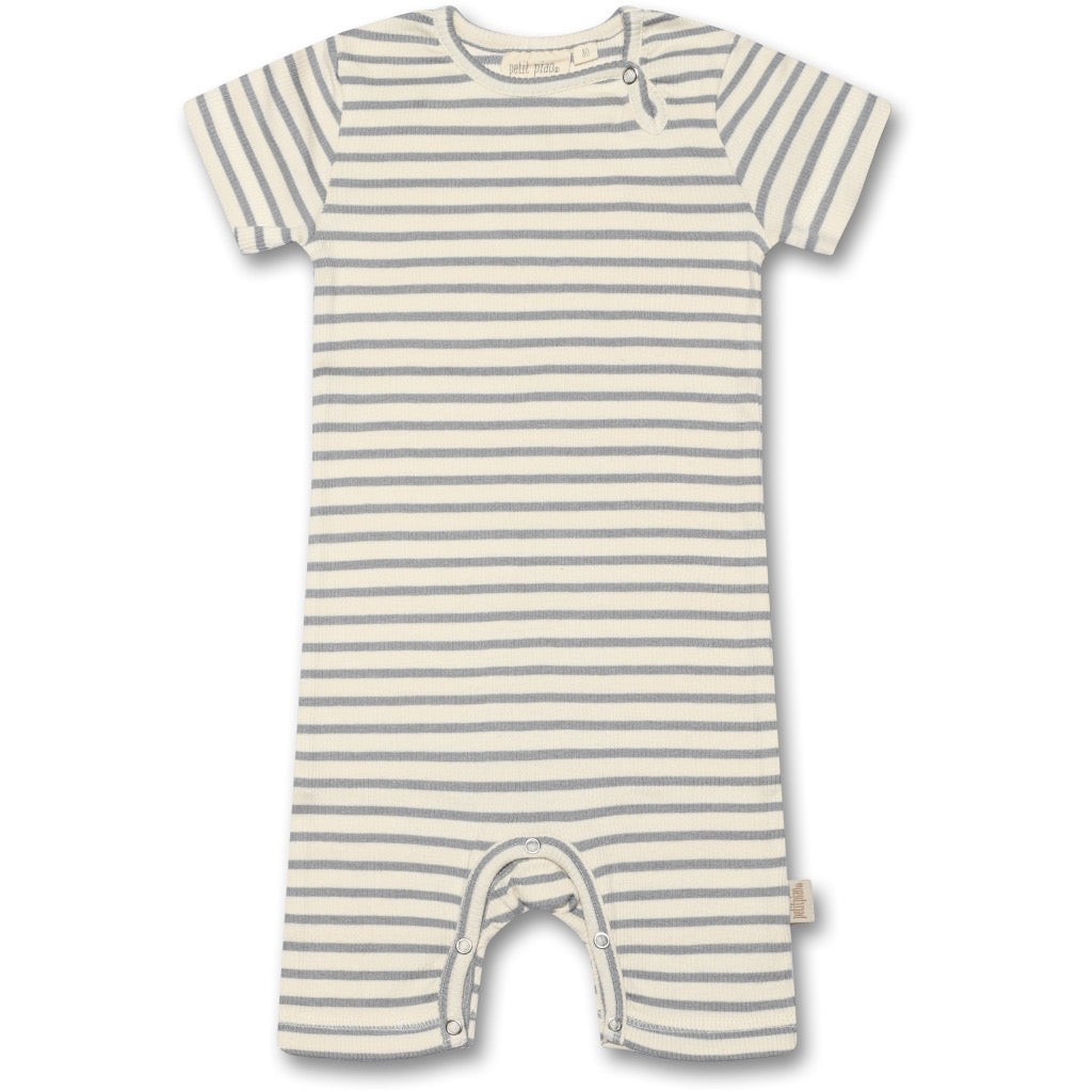 Petit Piao Stribet sommerdragt - Blue Mist