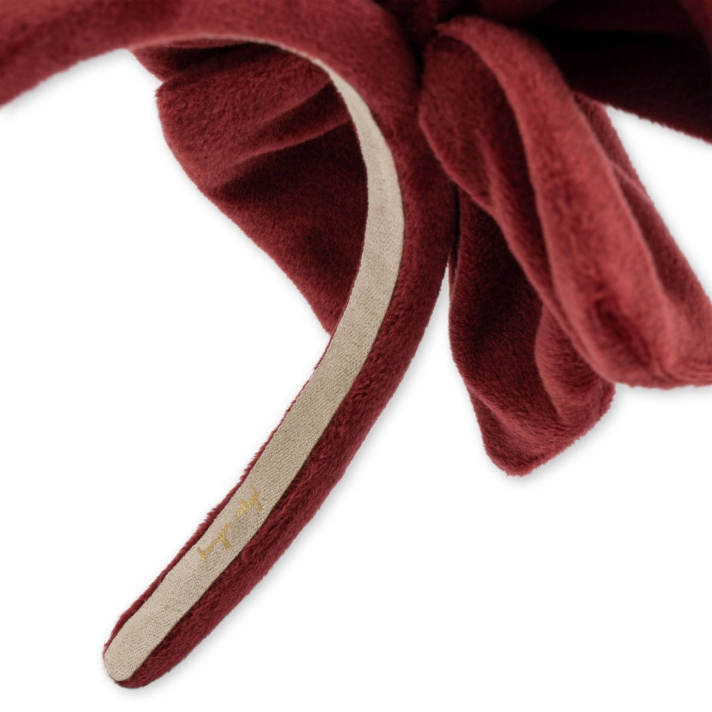 Konges Sløjd VELVET Jule pandebånd - Jolly Red
