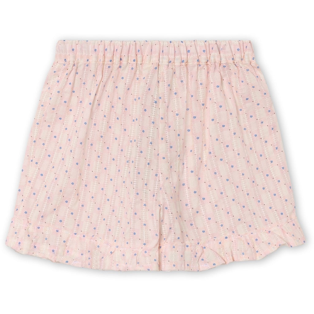 Fliink Zorro Ruffle Shorts - Icy Pink Check