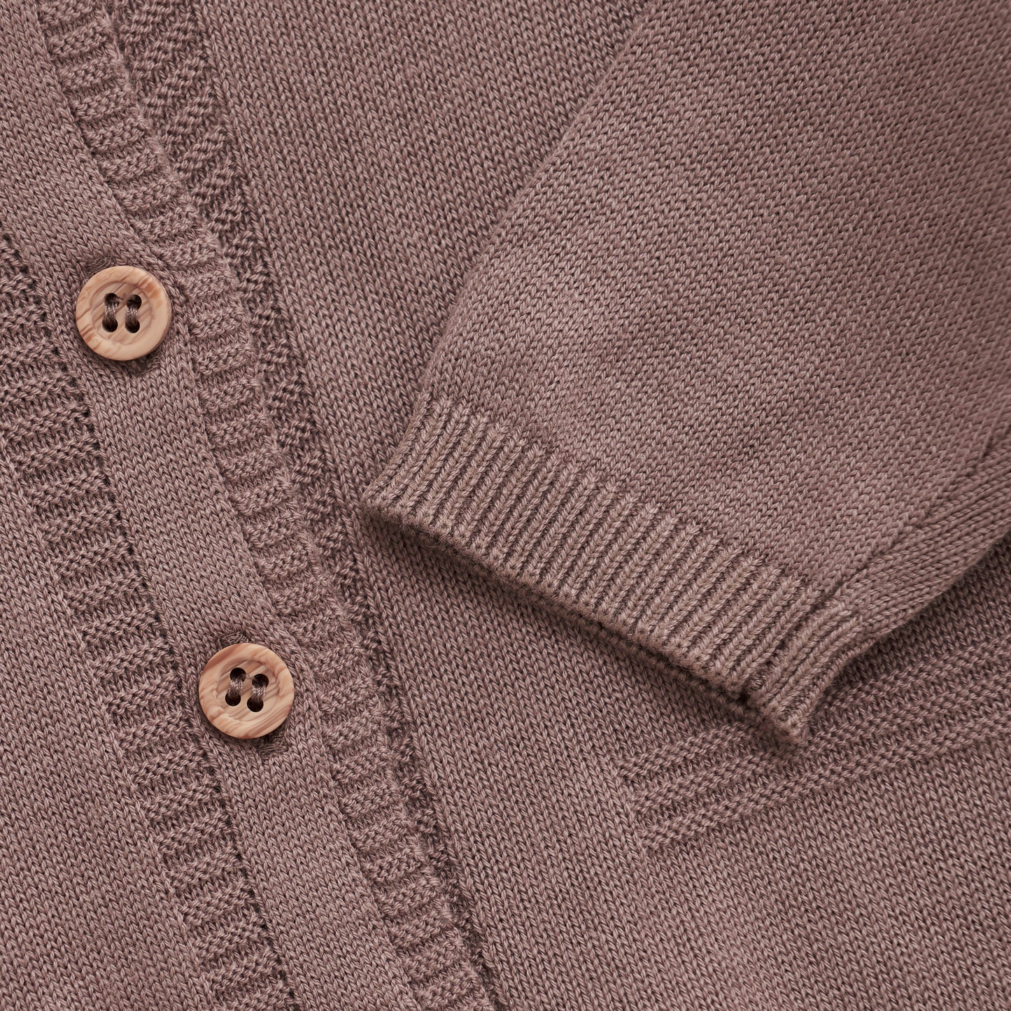 Fixoni Strik Cardigan - Deep Taupe