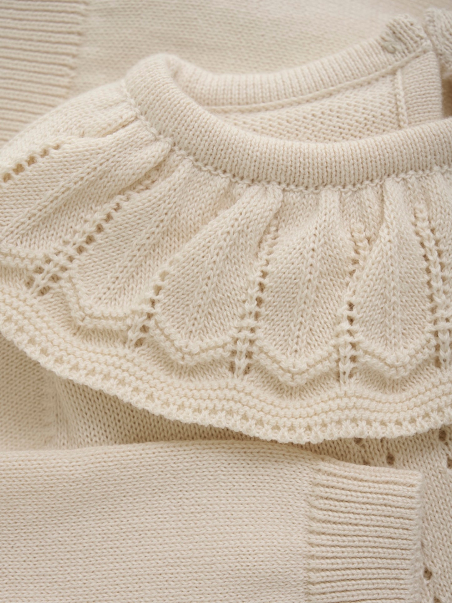 Minymo strik Bluse - Eggnog