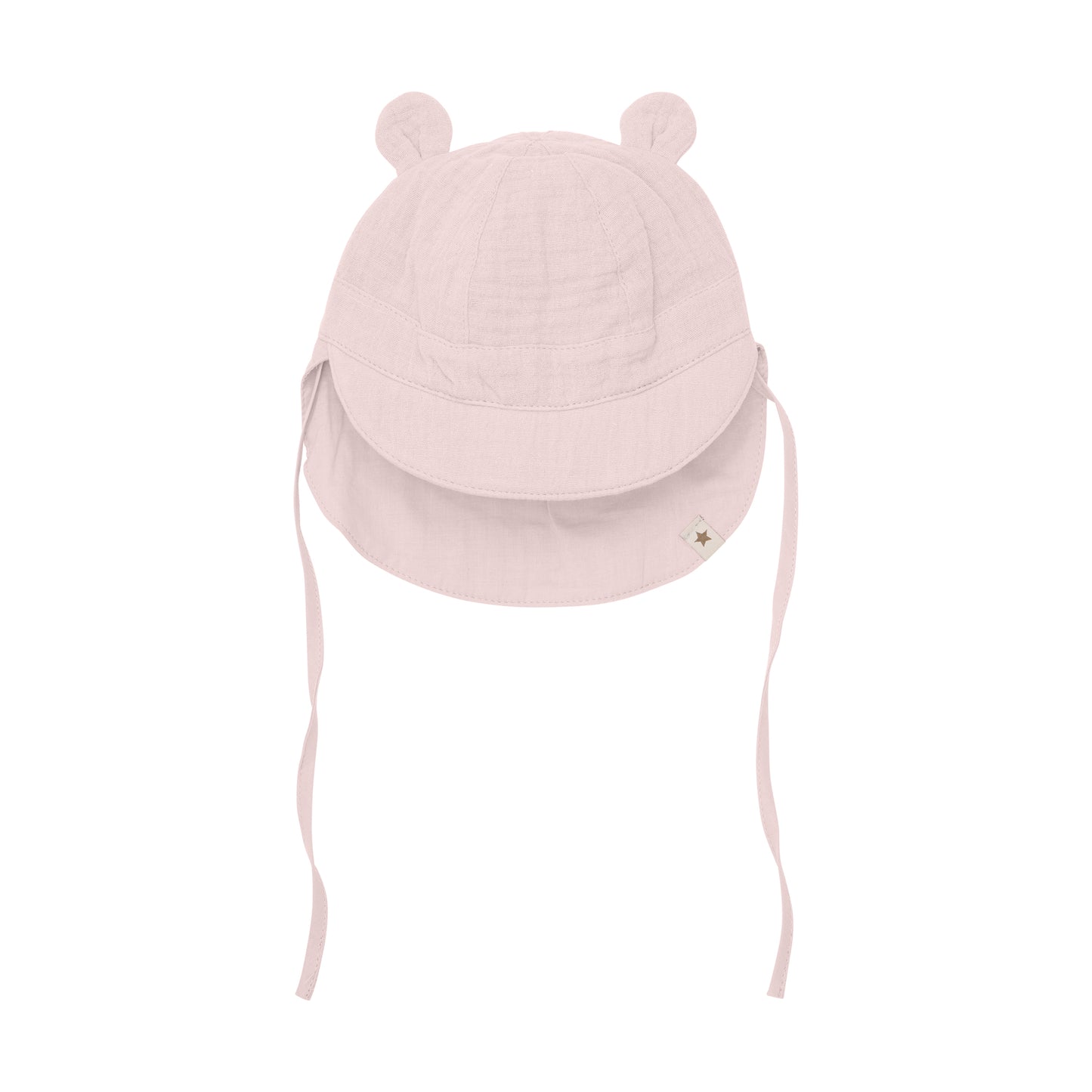 HUTTEliHUT Muslin Sommerhat med ører - Cloud Gray