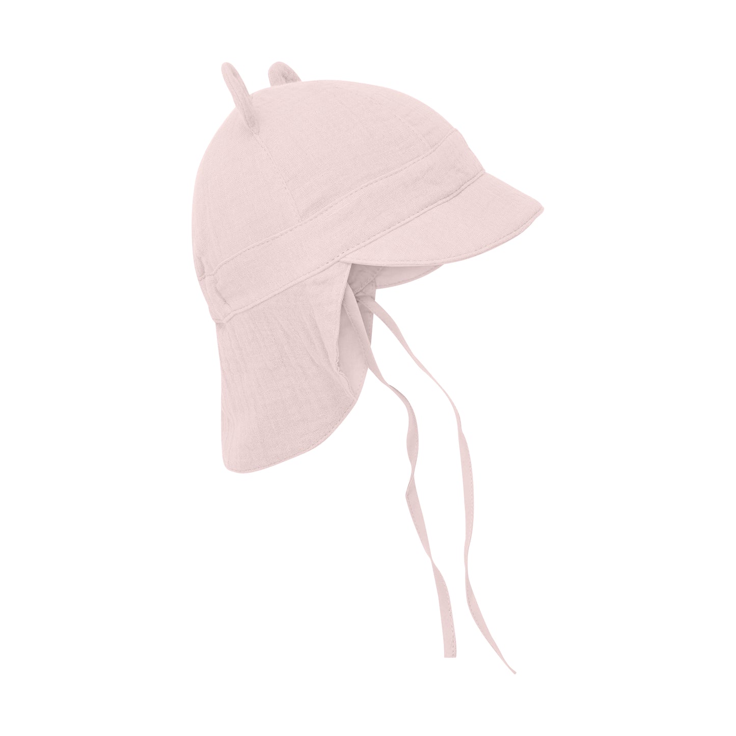 HUTTEliHUT Muslin Sommerhat med ører - Cloud Gray