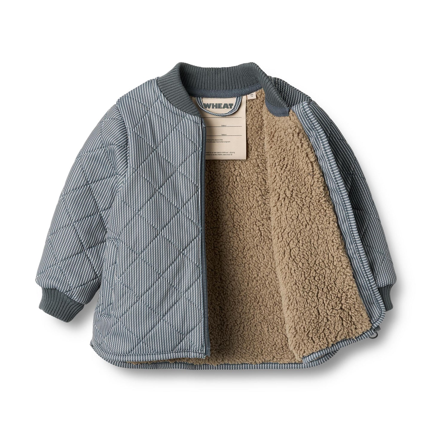 Wheat Benni Thermo Jakke - Ink stripe