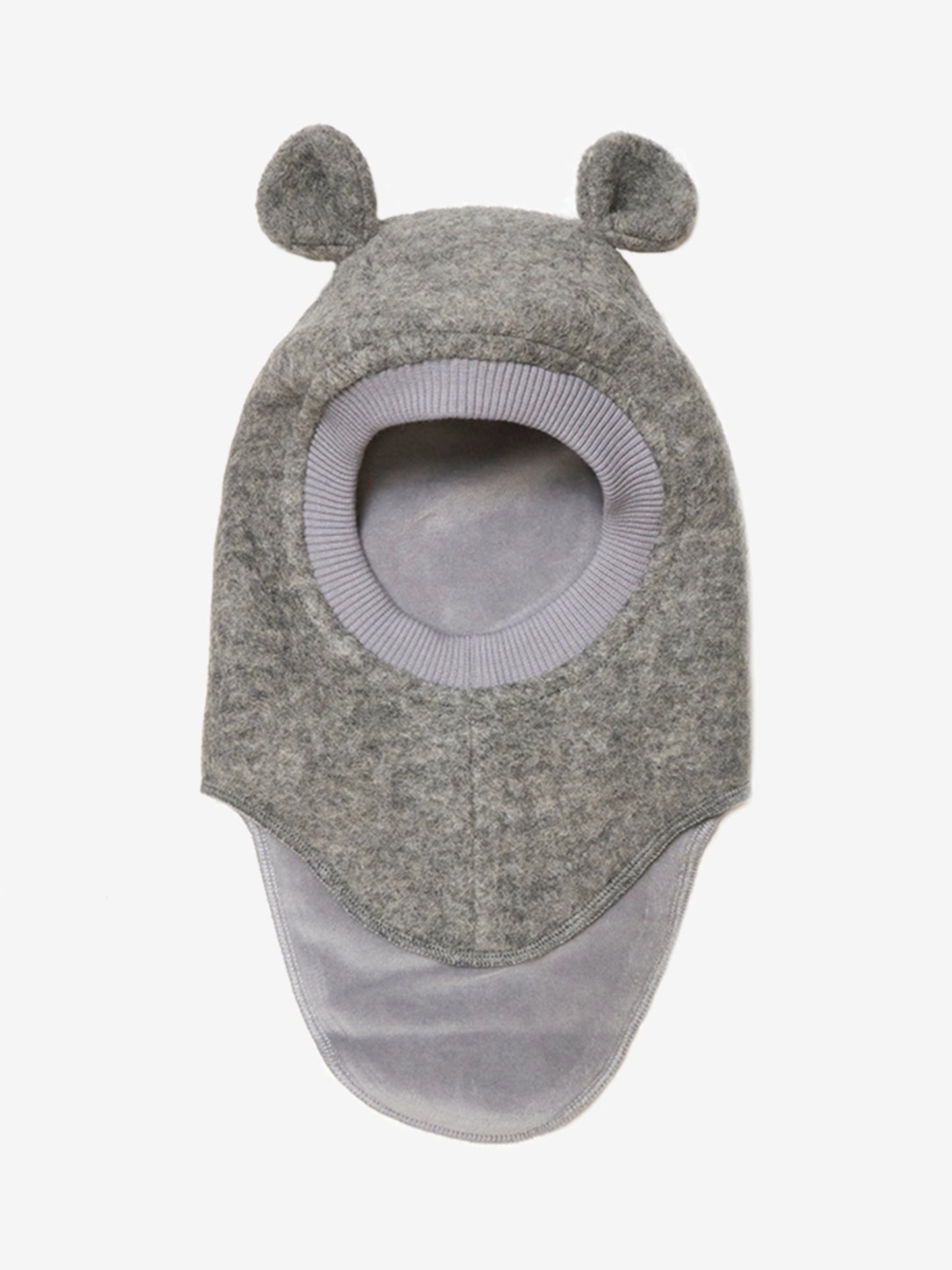 Huttelihut Elefanthue med bamseører - Medium Grey Melange