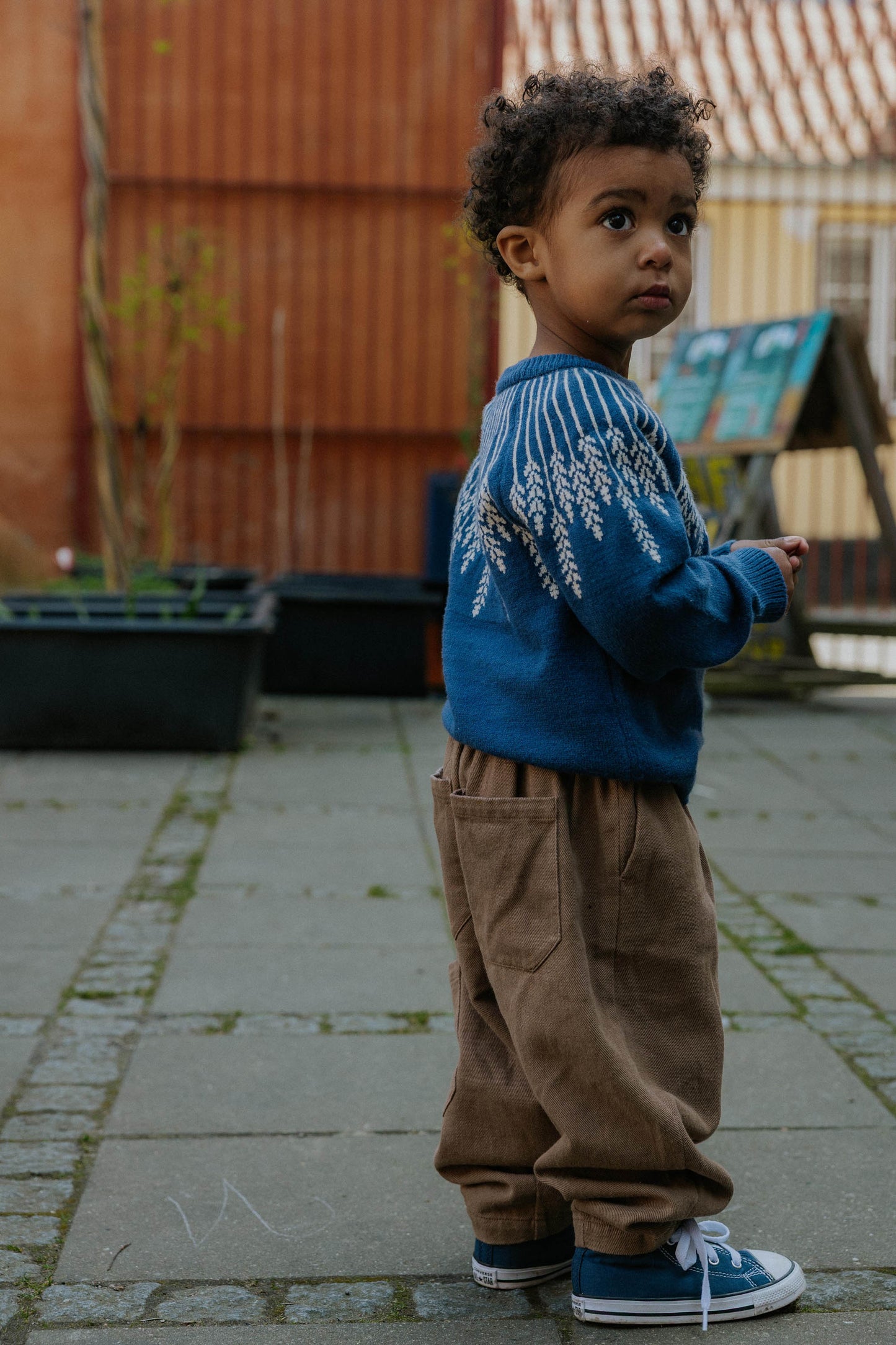 Fliink Alon Leaf Pullover - Insignia Blue