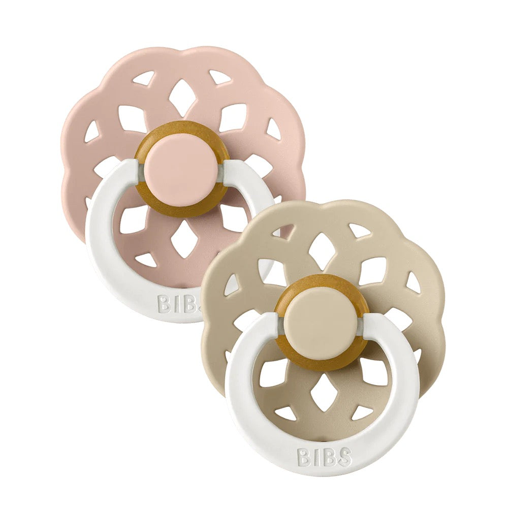 Bibs Boheme 2 pak Natsut Latex str.2 - Blush/ Vanilla