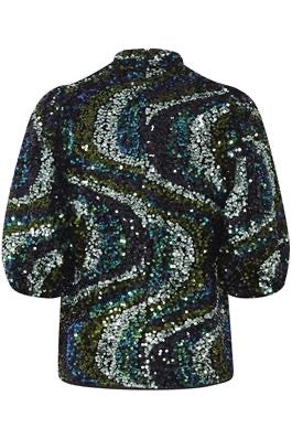 b.young Samio Bluse – Schwarz Mix