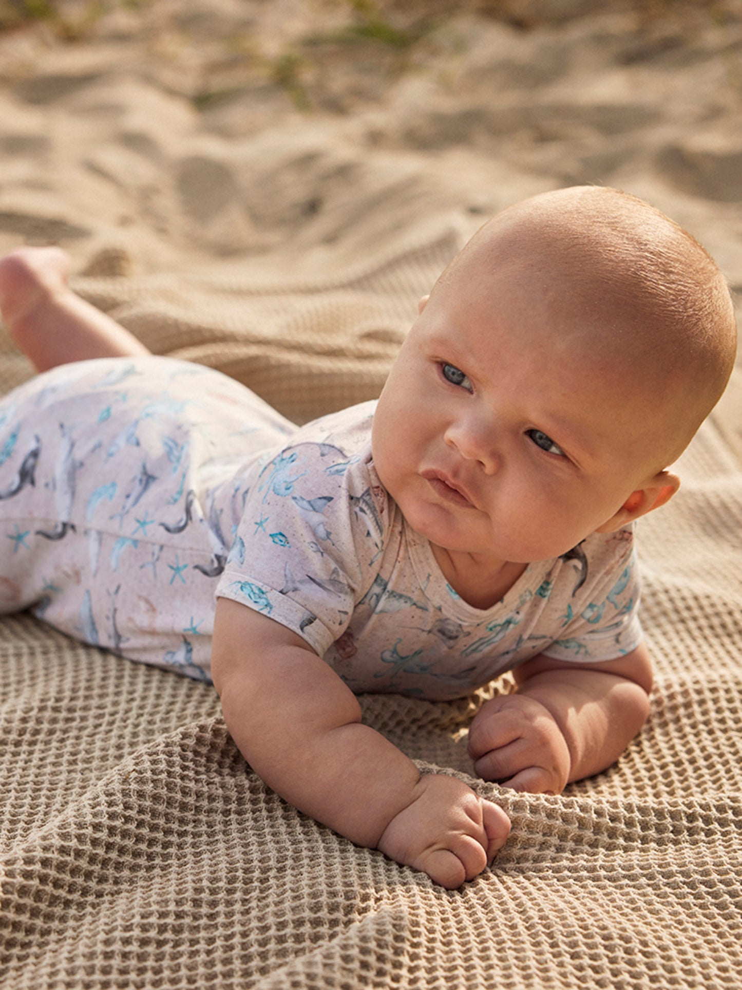 Minymo Sommeranzug SS - Sand Melange