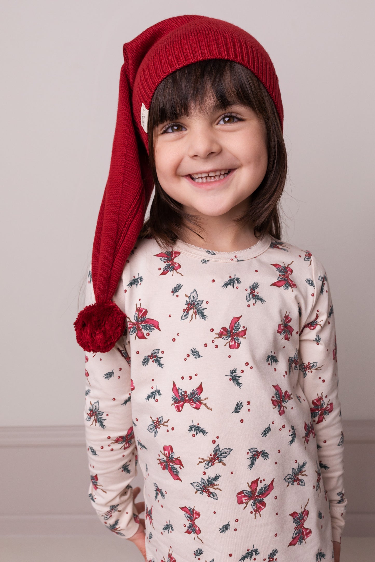 MarMar Alfen strik Nissehue - Hibiscus Red