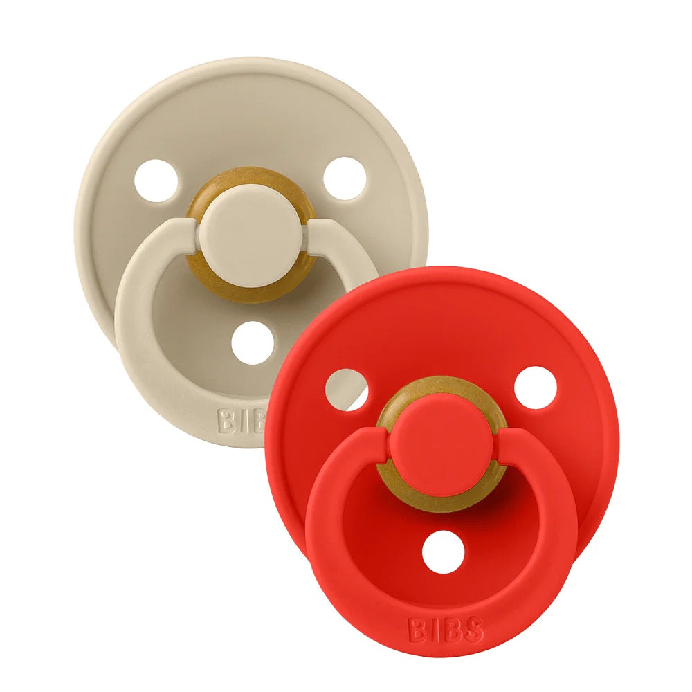 BIBS Colour Sutter / 2 pak latex str.2 - Vanilla/Candy Apple