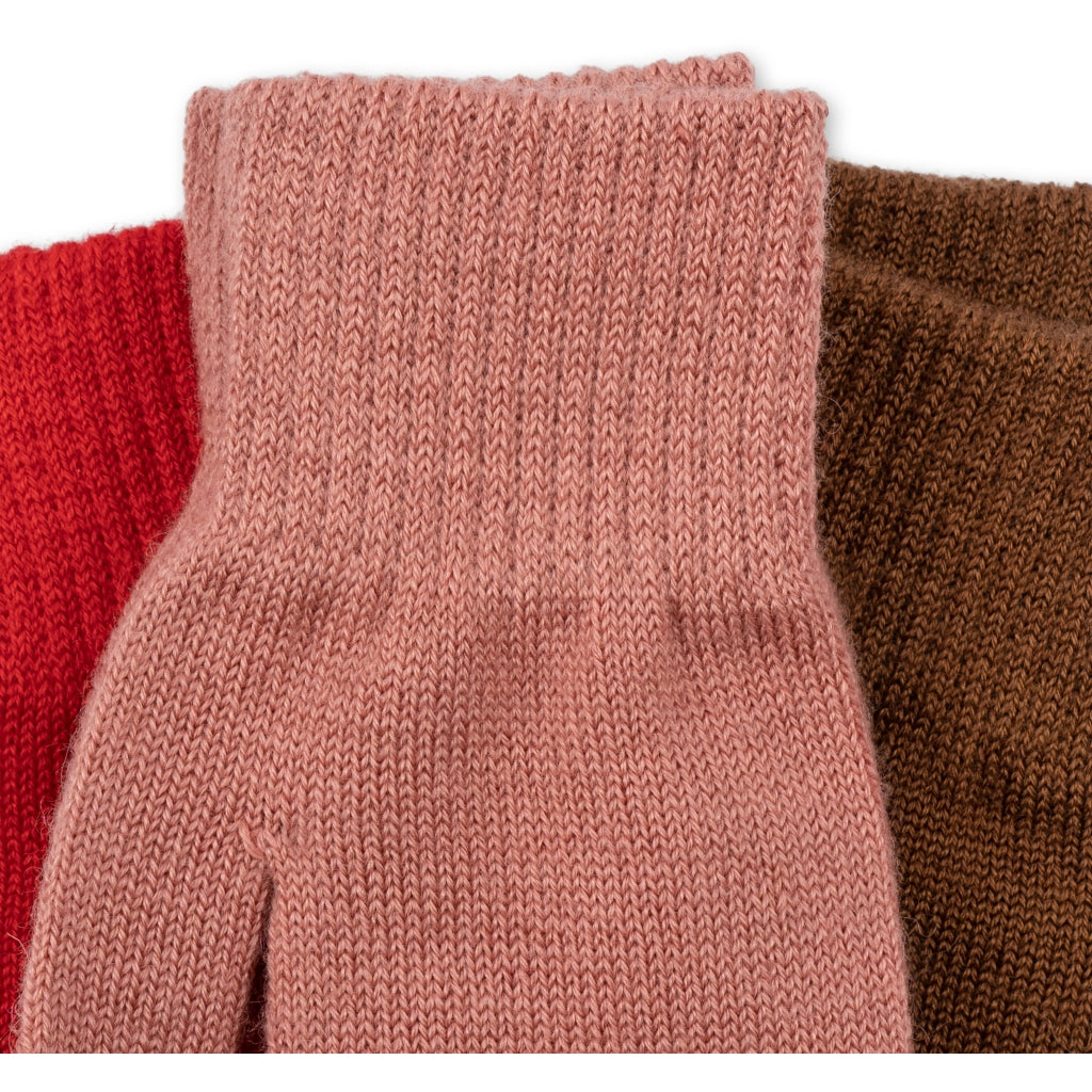 Konges Sløjd FILLA Luffer - ROSE/PECAN/SCARLET
