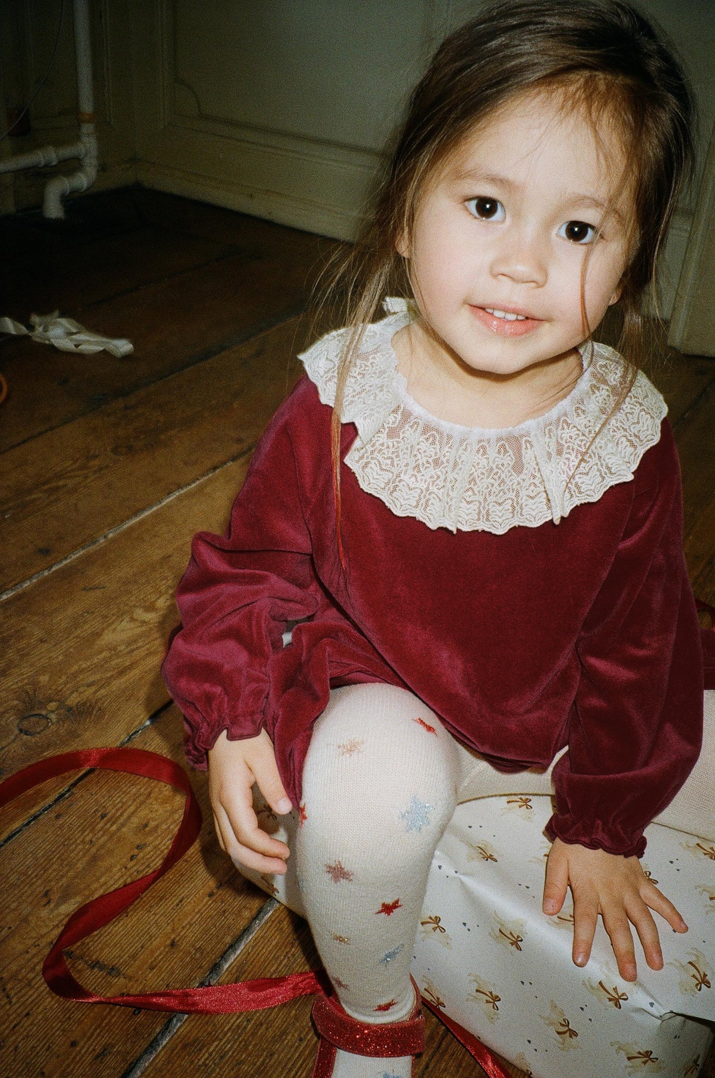Konges Sløjd VENOLA KLEID –RED DAHLIA