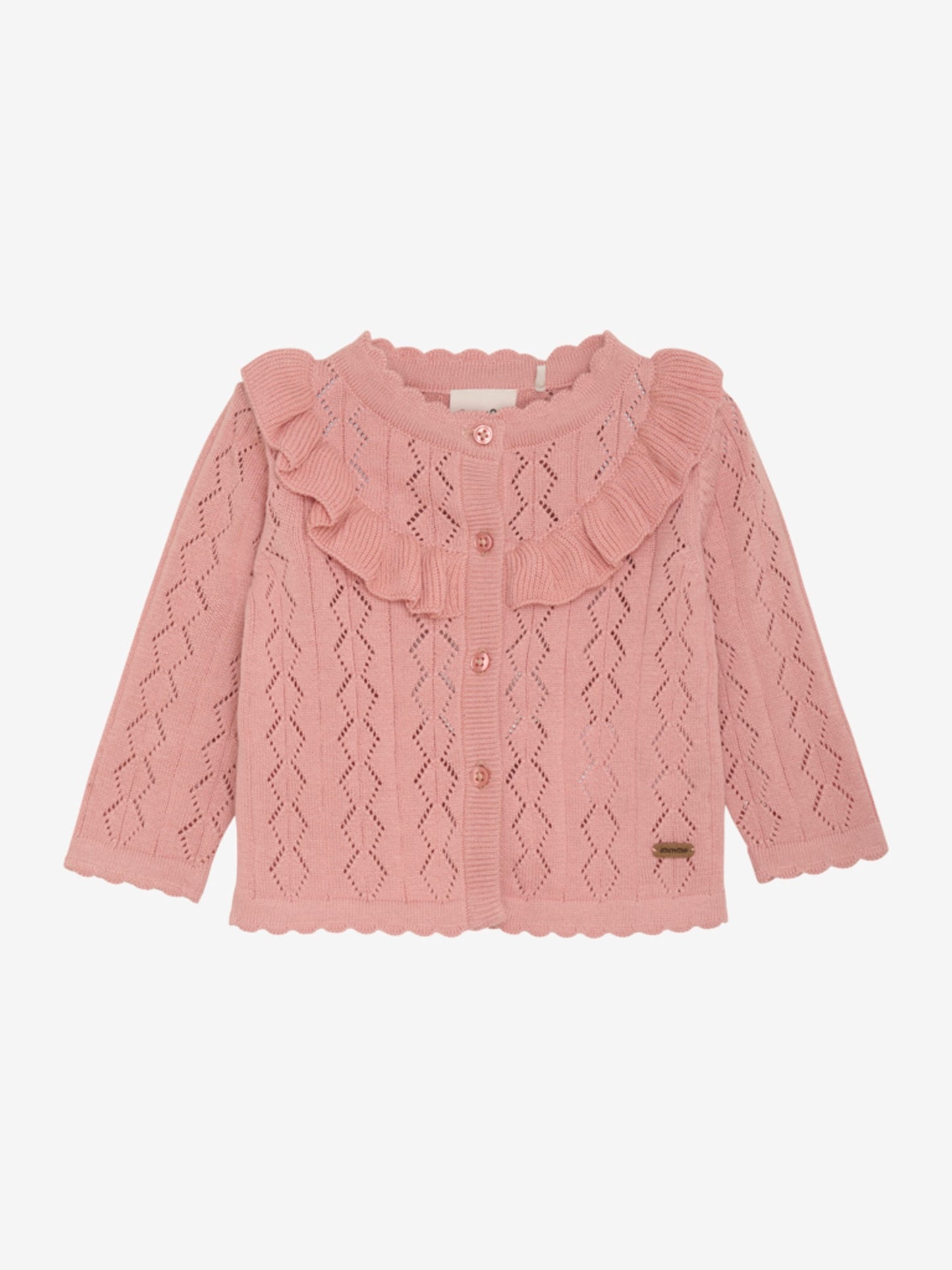 Minymo Strik Cardigan - Peach Beige