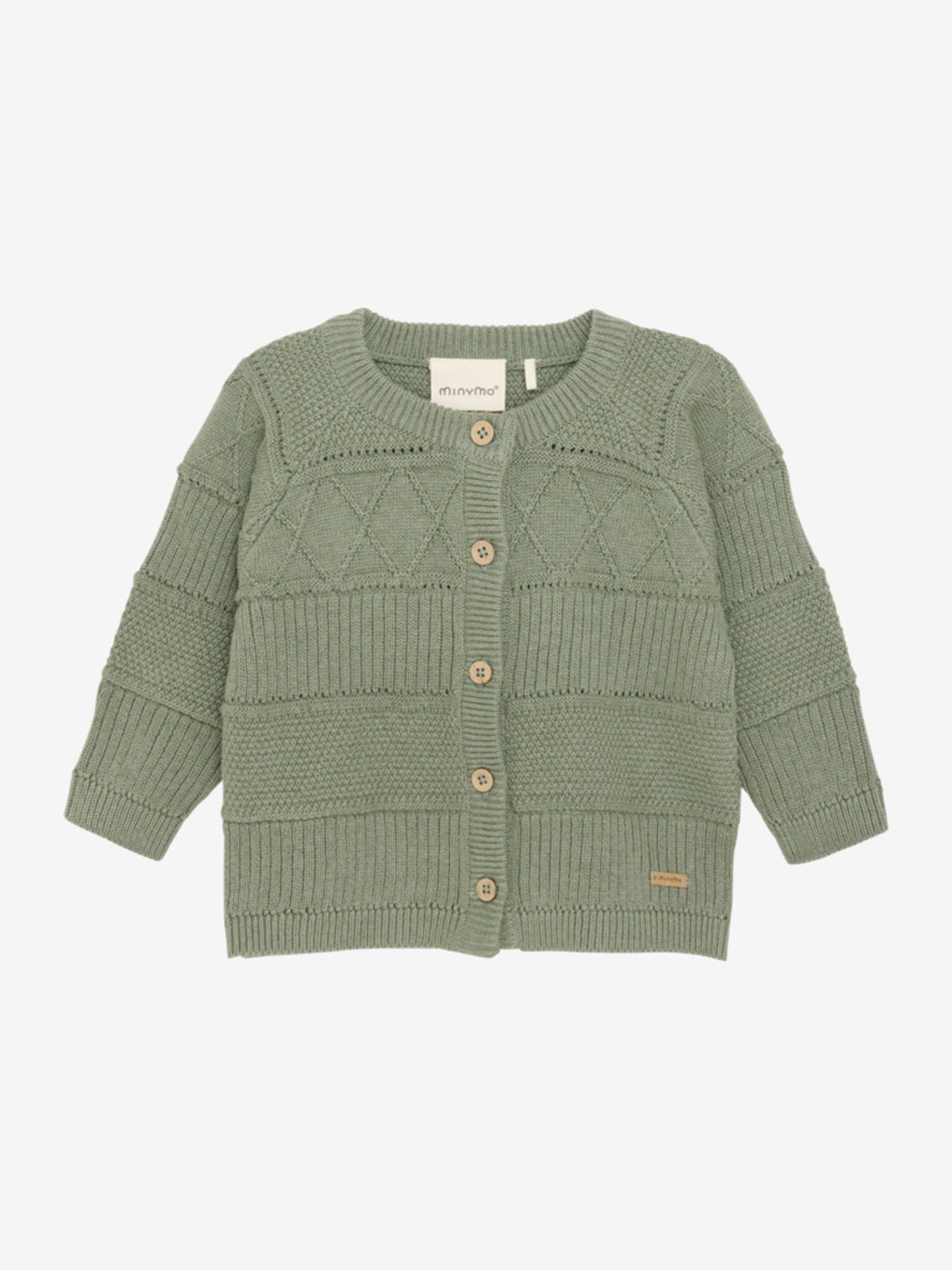 Minymo strik Cardigan - Sea Spray