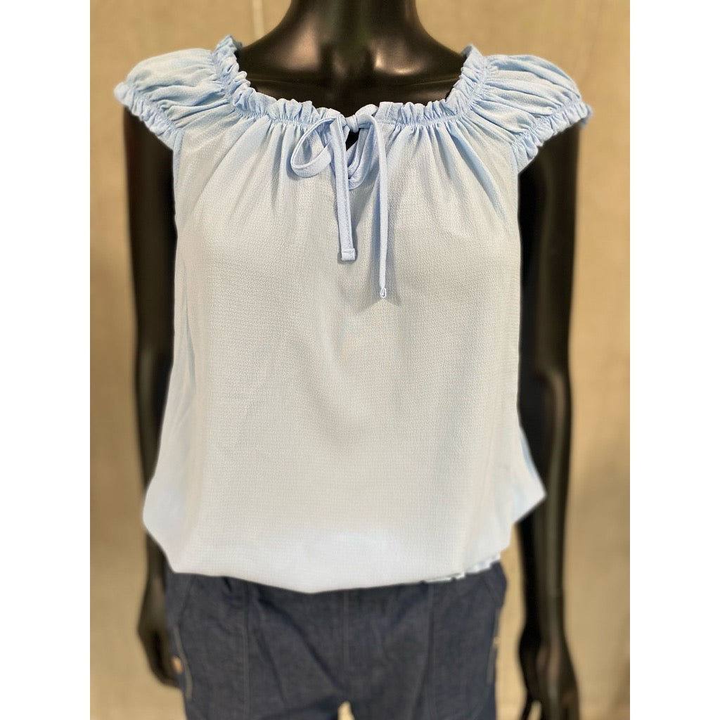 Vanting Top - Light Blue