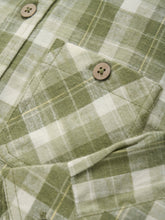 Indlæs billede til gallerivisning Minymo ternet Skjorte LS - Olivine
