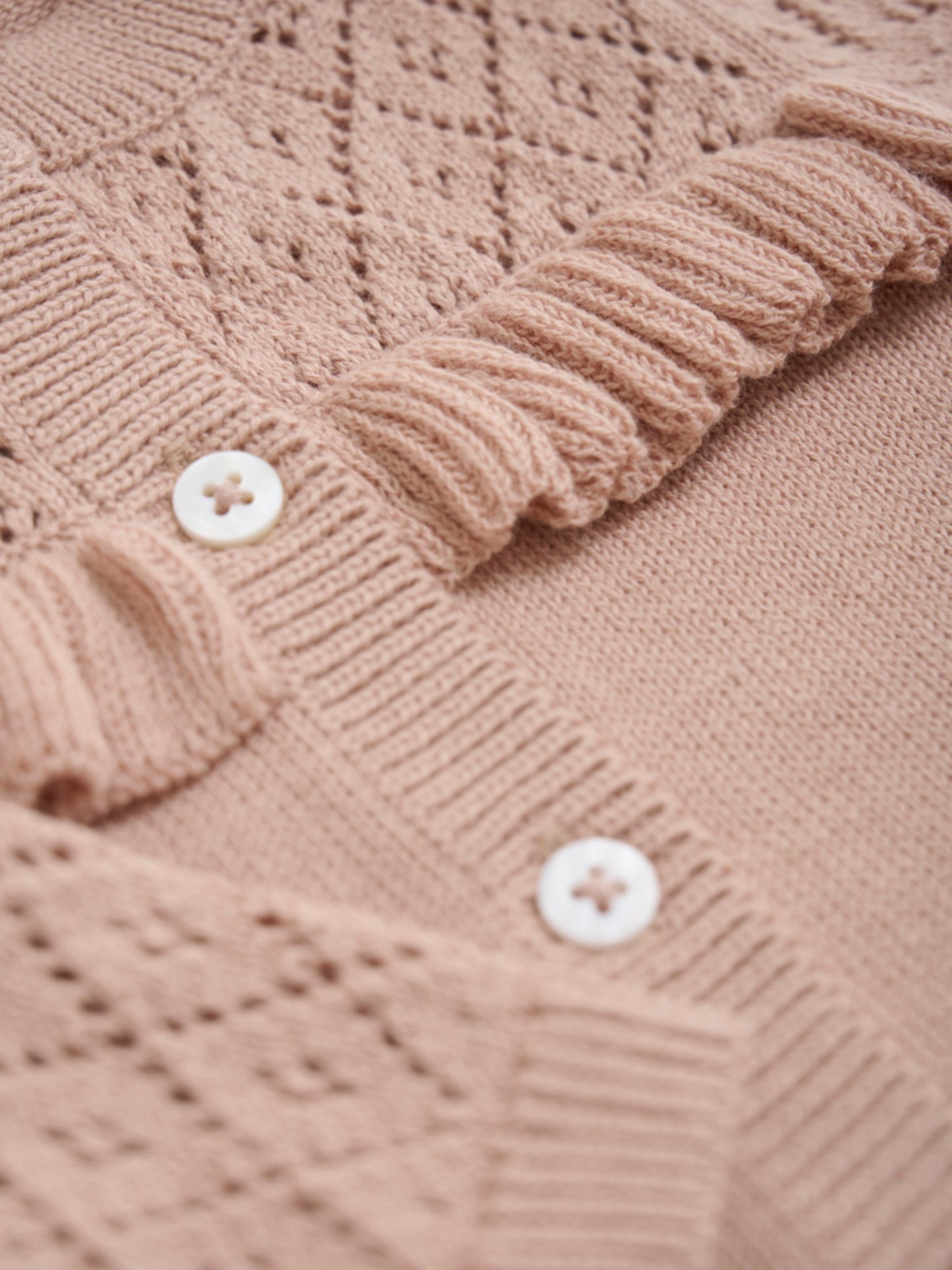 Fixoni Strik Cardigan - Mahogany Rose