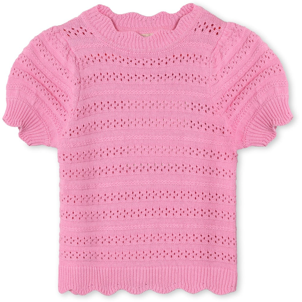 Fliink Magic strik Bluse SS - Begonia Pink