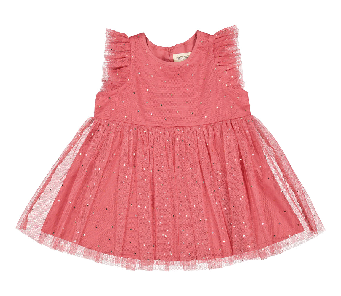 MarMar Dinne Ballerina Dotty Kleid – Pink Rouge