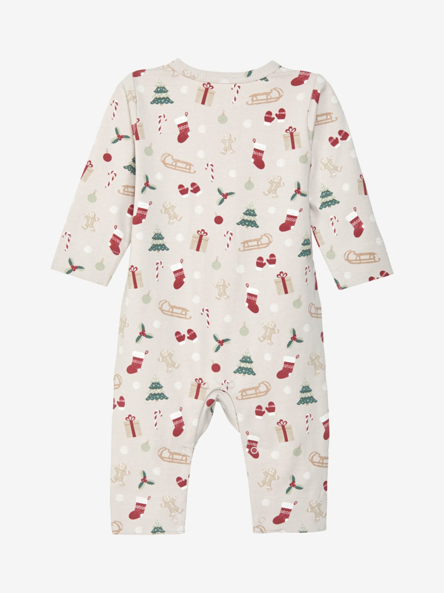 Fixoni Weihnachts-Strampler LS-Duck Green