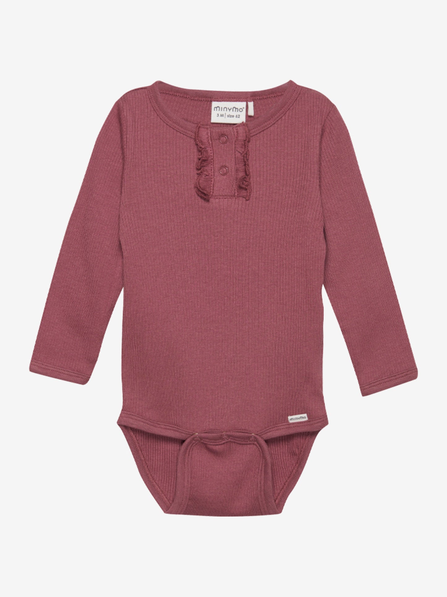 Minymo Rib Body LS - Roan Rouge