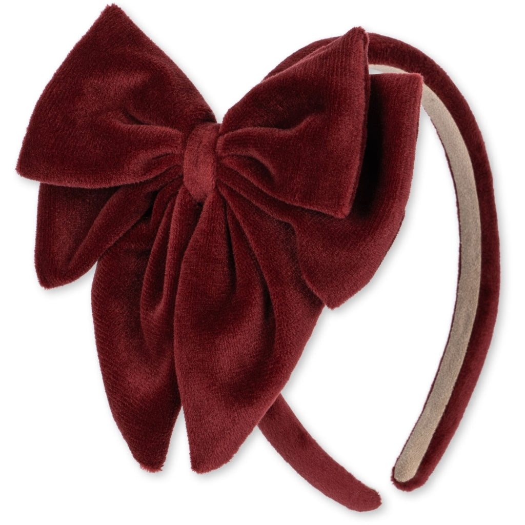 Konges Sløjd VELVET Jule pandebånd - Jolly Red