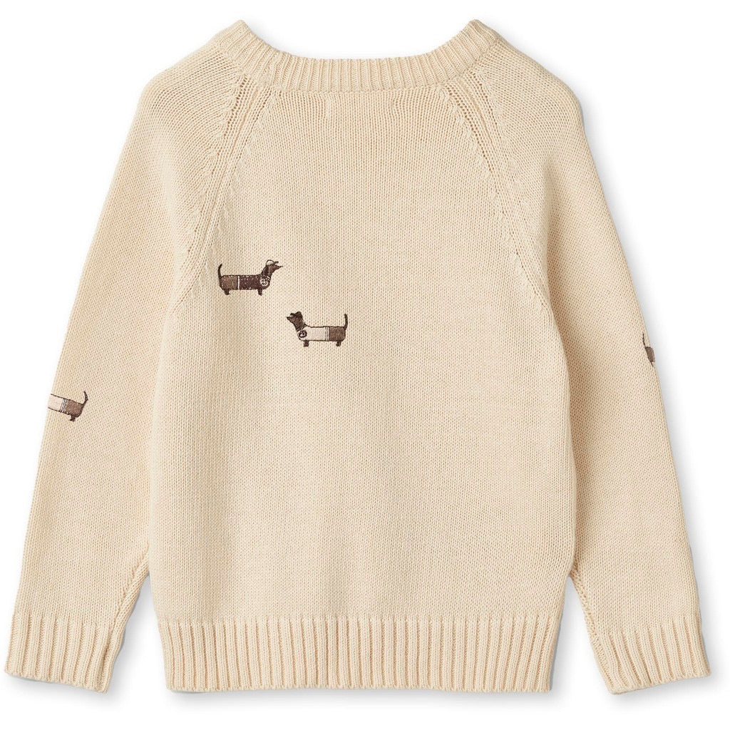 Fliink MAHDI DOG STRIK BLUSE - SANDSHELL