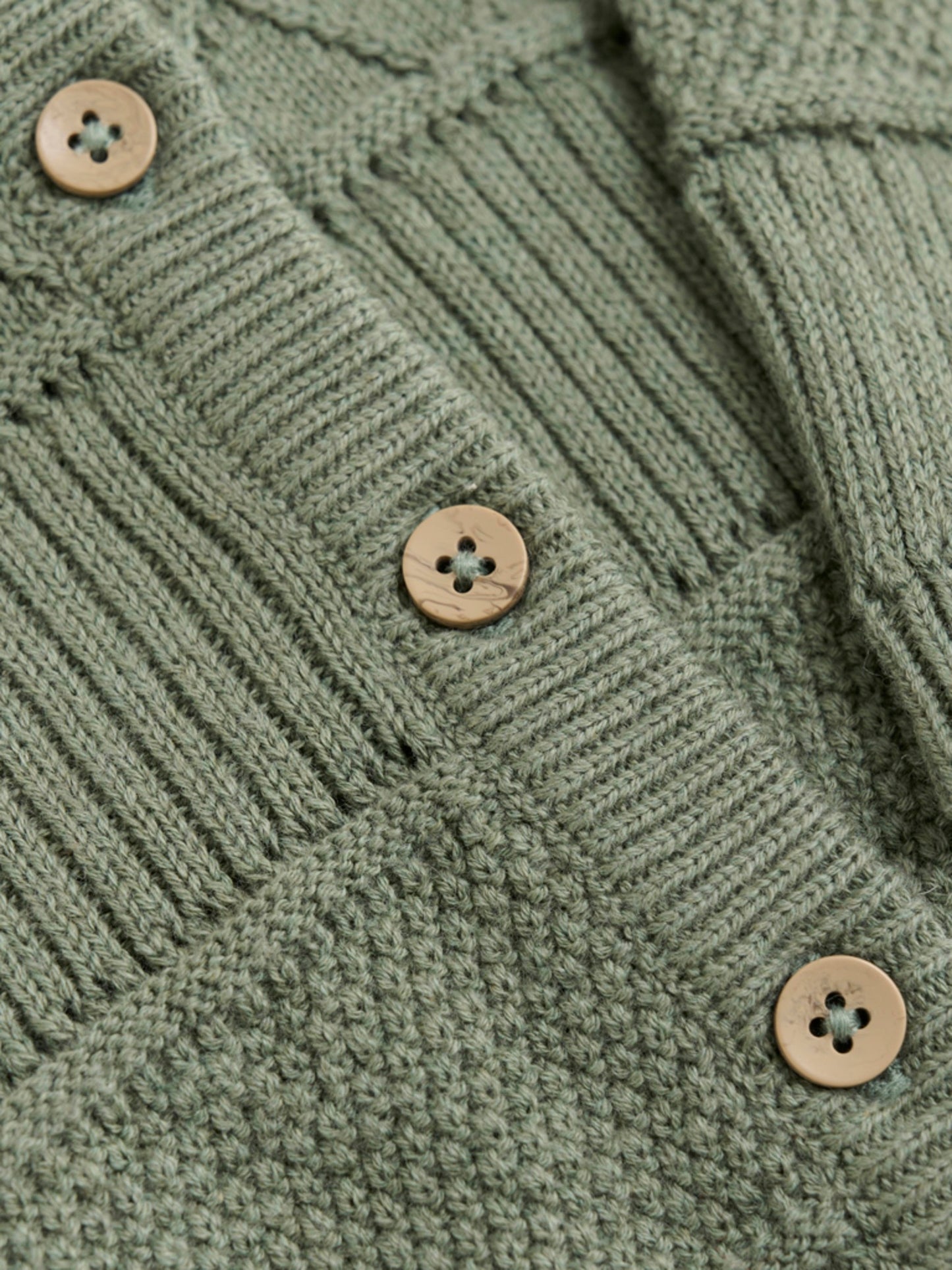 Minymo strik Cardigan - Sea Spray