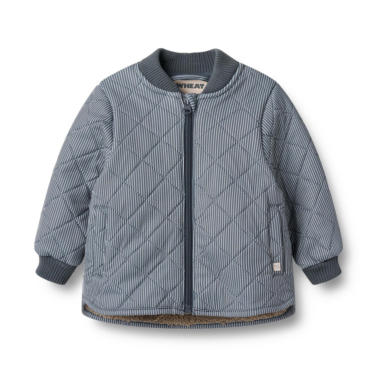 Wheat Benni Thermo Jakke - Ink stripe