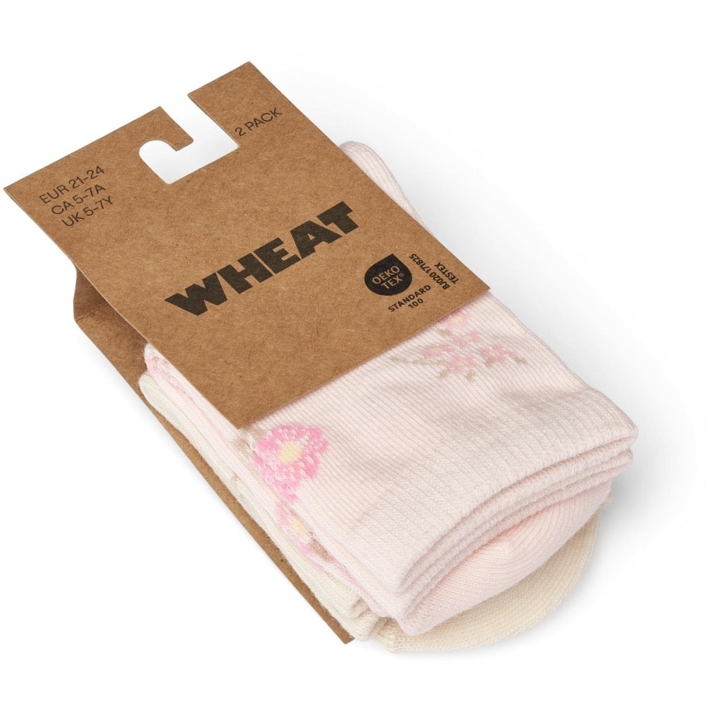 Wheat Luna 2 pak Strømper - Rose