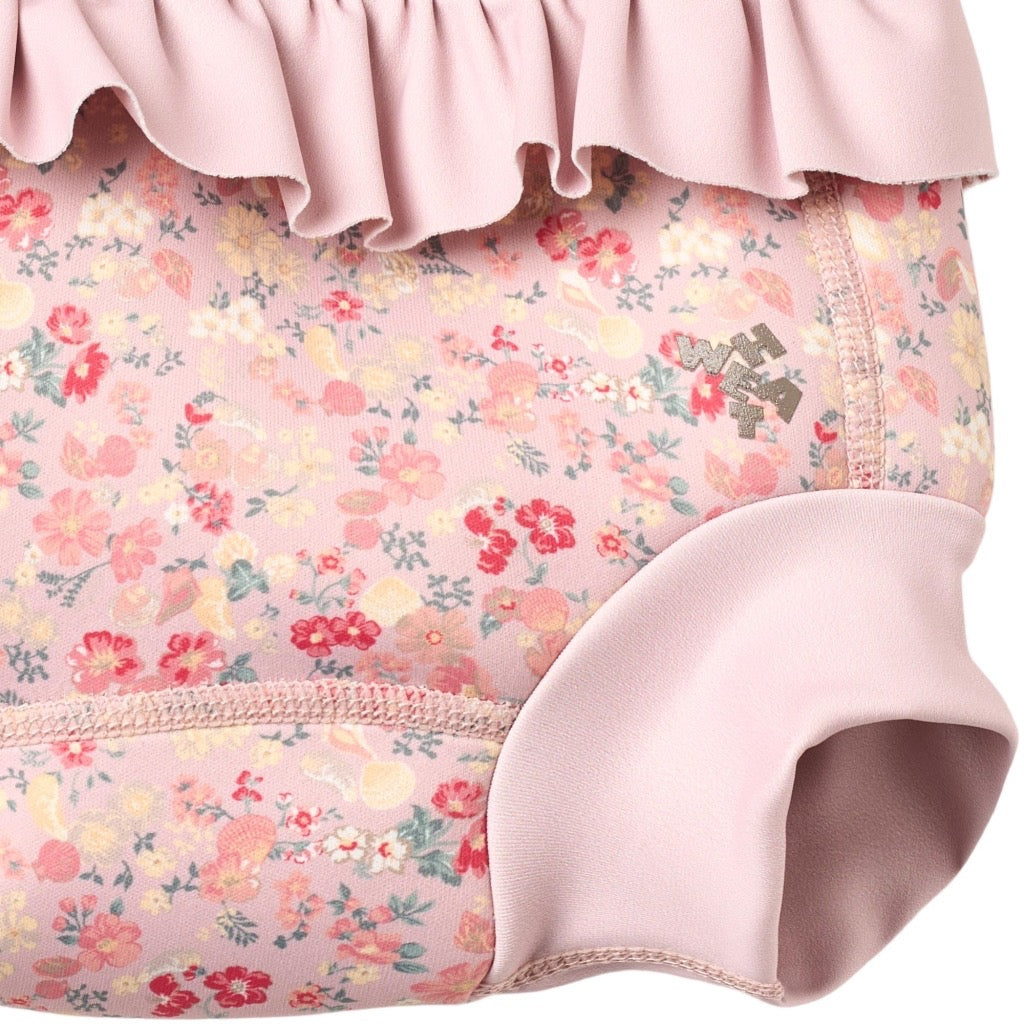 Wheat Rita Neoprene Svømmebukser - Powder flowers and seashells