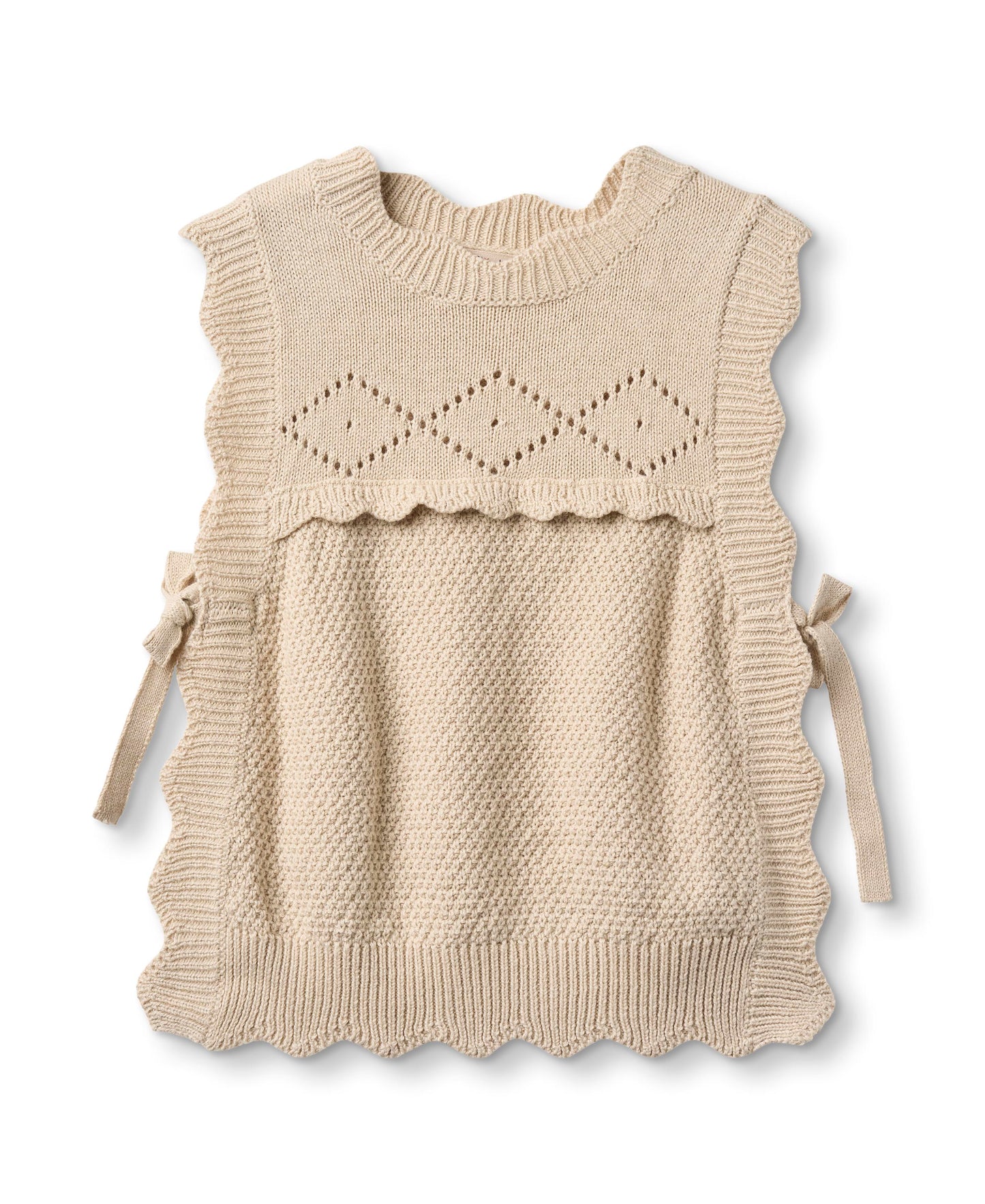 Fliink Lovely strik Vest - Sandshell