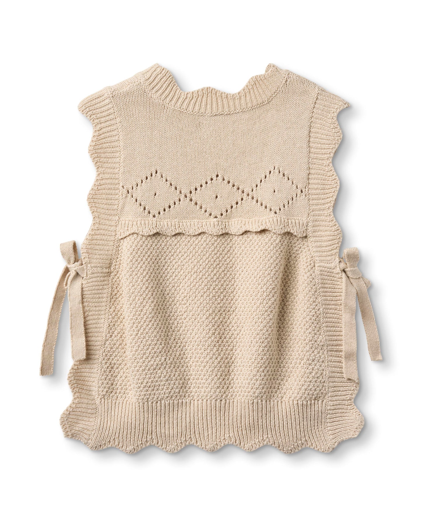 Fliink Lovely strik Vest - Sandshell