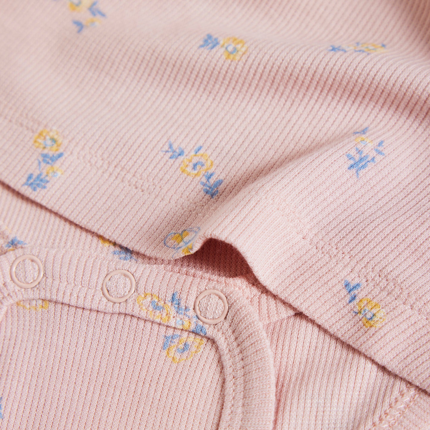 Minymo Rib Bamboo kjole SS - Peach Whip