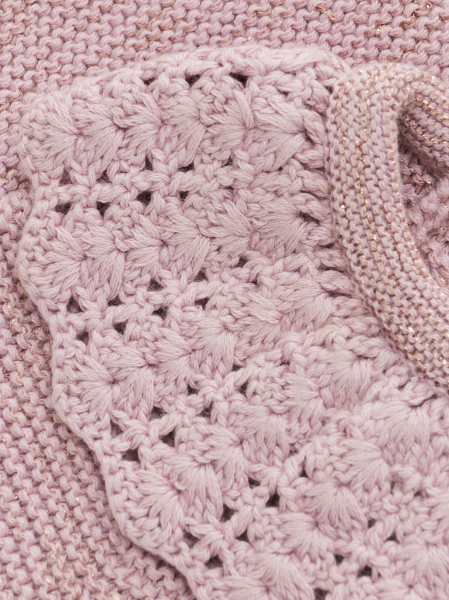 Minymo Strik Bluse - Dawn Pink