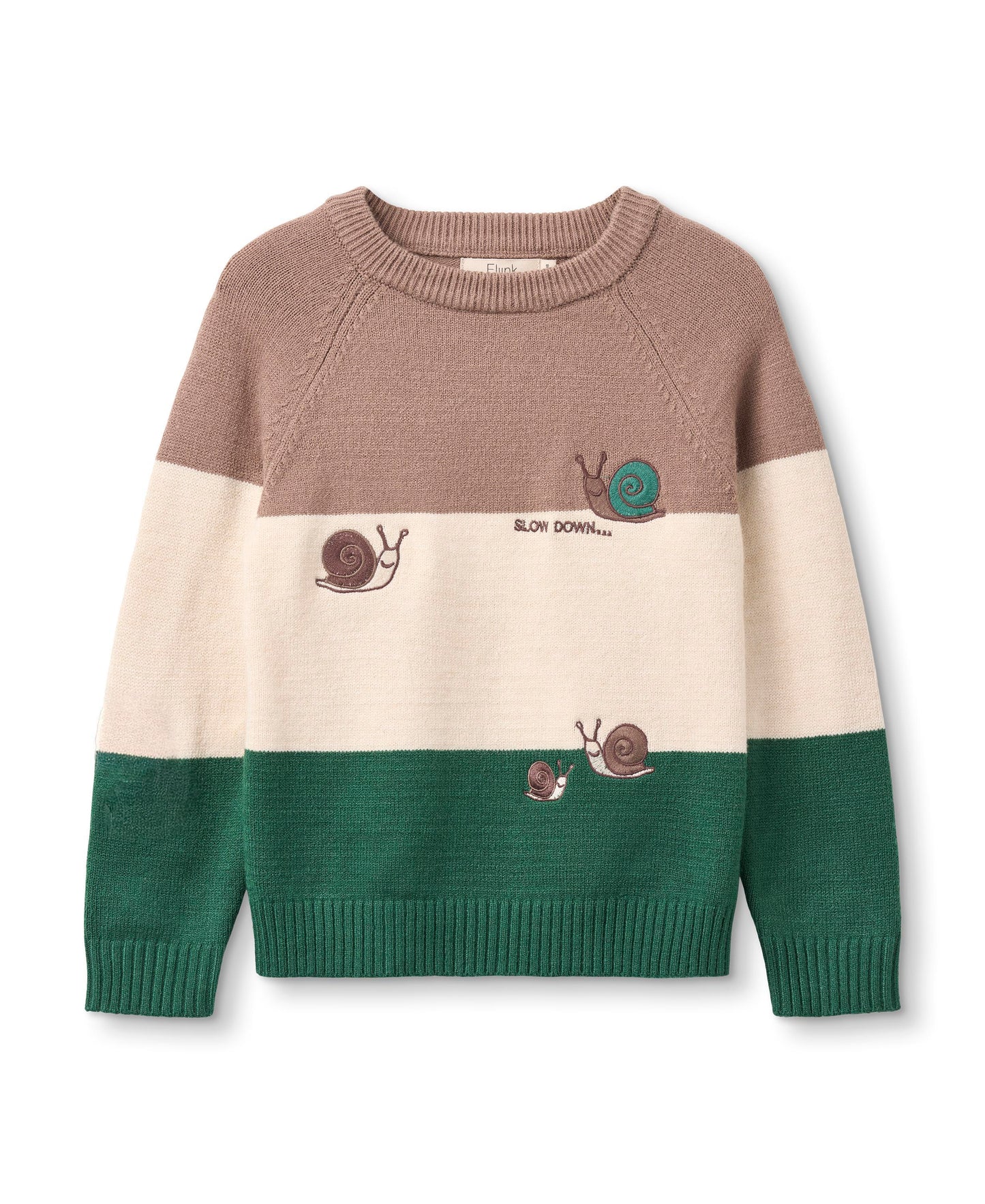 Fliink Alon snail Pullover - Pine Bark Striped