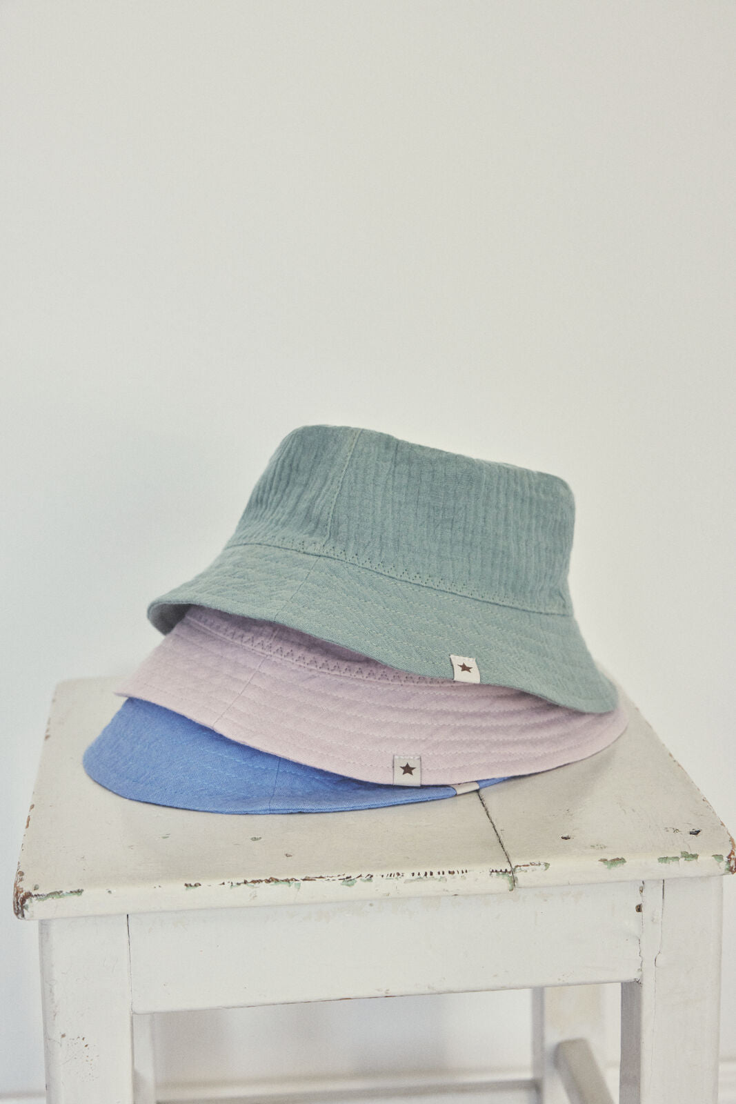 HUTTEliHUT Bøllehat Muslin - Cloud Gray